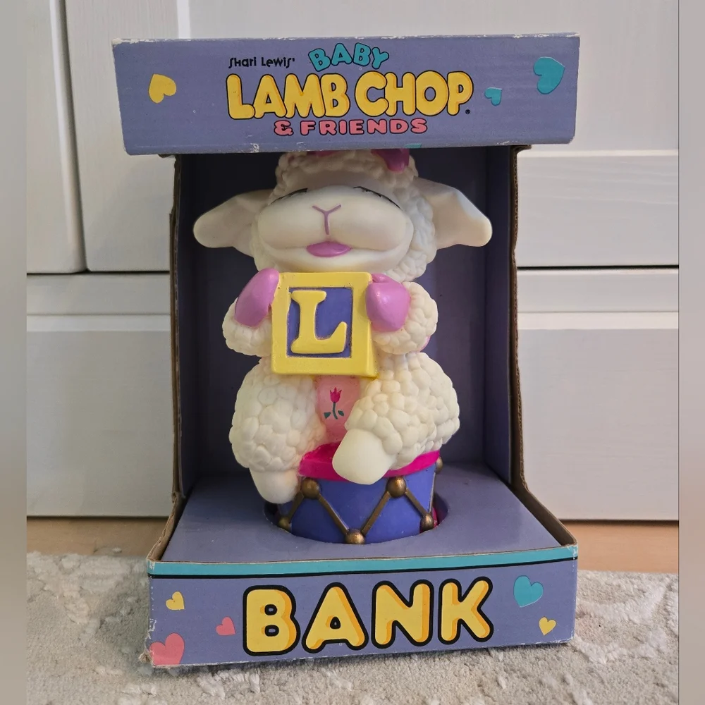 1993 Vintage Baby Lamb Chop Piggy Bank NWT
